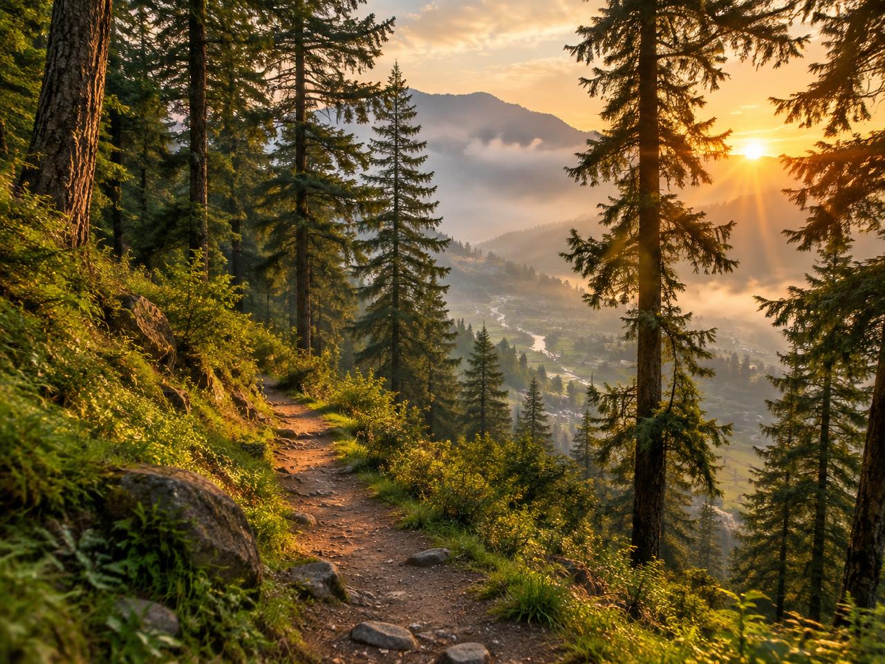 Forest trail in Swat Valley (illustrative)